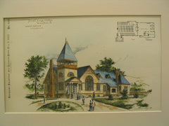 Puritan Congregational Church, Wilkes Barre, PA, 1887, Albert H. Kipp