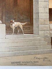 Williams Building, Omaha, NE, 1891, I Hodgson Jr., Original Chromolithograph -
