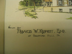 Laudry and Carriage House for Francis W. Kennedy, Esq, and the House for Francis W. Kennedy, Esq, Bradford Hills, PA, 1889, Frank Miles Day