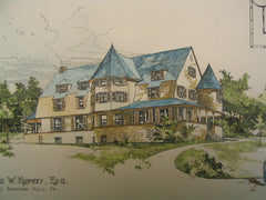 Laudry and Carriage House for Francis W. Kennedy, Esq, and the House for Francis W. Kennedy, Esq, Bradford Hills, PA, 1889, Frank Miles Day