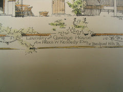 Laudry and Carriage House for Francis W. Kennedy, Esq, and the House for Francis W. Kennedy, Esq, Bradford Hills, PA, 1889, Frank Miles Day