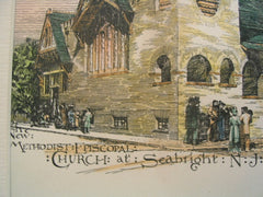 New Methodist Episcopal Church, Seabright, NJ, 1889, Wm. B. Bigelow
