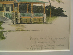 House for J. G. Darlington, Haverford, PA, 1886, Robert G. Kennedy