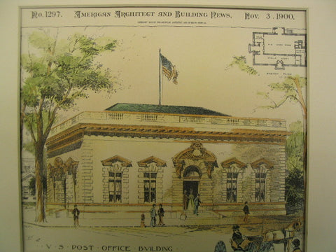 United States Post Office Building, Monmouth, IL, 1900, James Knox Taylor