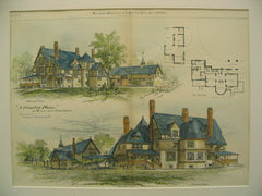 Crawford Country House, Merion, PA, 1886, Benjamin Linfoot