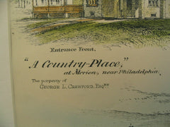 A Country-Place, Merion, PA, 1886, Benjamin Linfoot