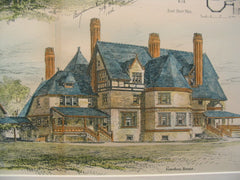 Crawford Country House, Merion, PA, 1886, Benjamin Linfoot
