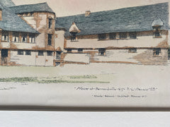 R L Stevens House, Bernardsville, NJ, 1892, Chas. Edwards, Original Hand Colored -