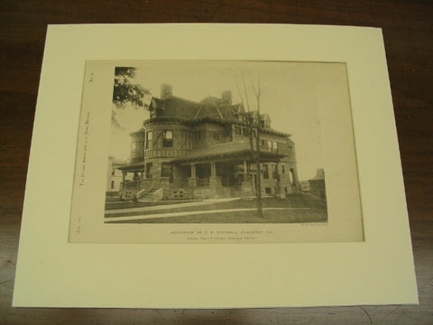 Residence of C. P. Mitchell, Evanston, IL, 1890, Raeder, Coffin & Crocker