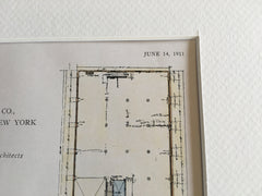 Factory Floor Plans, Brewster & Co., Queensboro Bridge Plaza NY, 1911. Stephenson & Wheeler