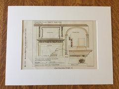 Forrester House, Derby St, Salem, MA, 1886, Original Hand Colored -