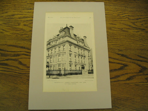 Residence of J. Hooker Hammersley, New York, NY, 1890, Wm. B. Tithill