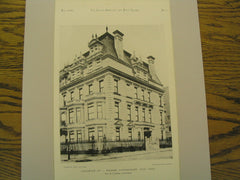 Residence of J. Hooker Hammersley, New York, NY, 1890, Wm. B. Tithill