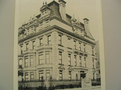 Residence of J. Hooker Hammersley, New York, NY, 1890, Wm. B. Tithill