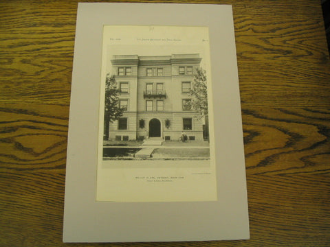 Mouat Flats, Detroit, MI, 1890, Mason & Rice