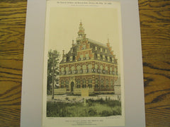 House of Charles B. Appleton, ESQ., Brookline, MA, 1896, Guillaume Gynen
