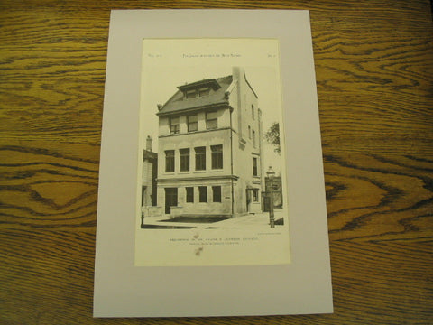 Residence of Dr. Frank S. Johnson, Chicago, IL, 1890, Shepley, Rutan & Coolidge