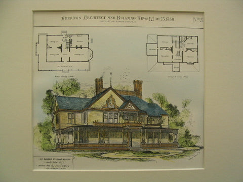 House of Robert Fulton, Montclair, NJ, 1880, Milton See and Louis D. Berg