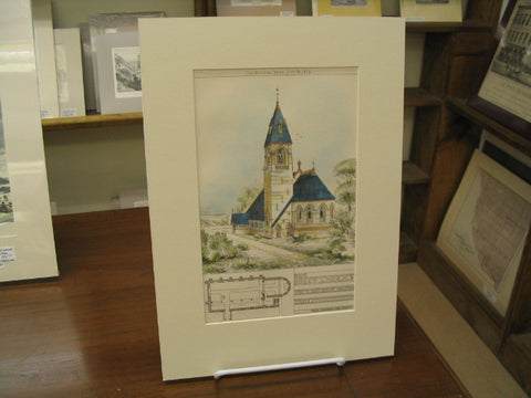 New Church at Fourth End in Great Waltham, Essex, Essex, UK, 1874, Fred Chancellor