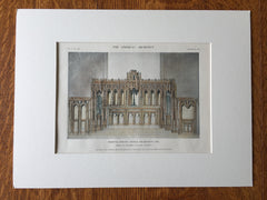 Reredos, Trinity Church, Wilmington, DE, 1911, Hand Colored Original -