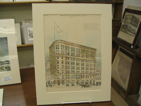 Office Building for the Globe Democrat Printing Company, St. Louis, MO, 1890, Isaac Taylor