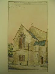 Chancel and Vestry for St. James, Zanesville, OH, 1881, W. C. Hazlett