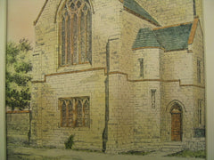 Chancel and Vestry for St. James, Zanesville, OH, 1881, W. C. Hazlett