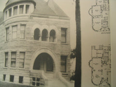 Residence of James Bolton, Chicago, IL, 1890, Treat & Foltz