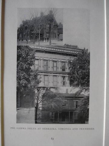 Phi Gamma Delta at University of Nebraska, University of Virginia & University of Tennessee, 1902, Unknown