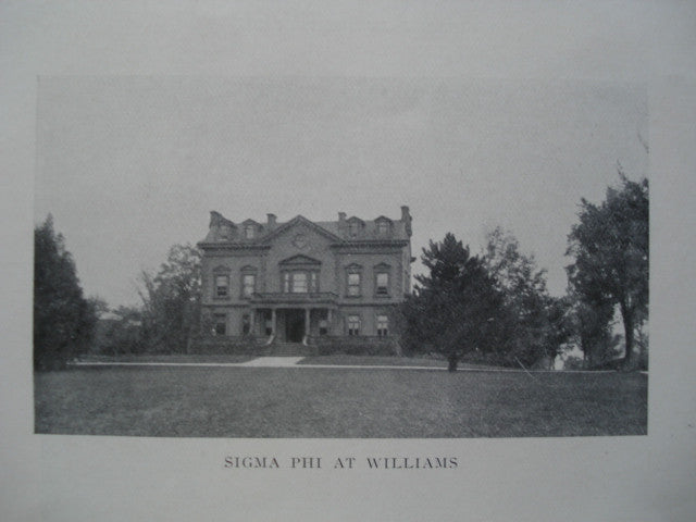 Sigma Phi at Williams College , Williamstown, MA, 1902, Unknown