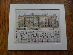 The Astral, Franklin Java India Streets, Greenpoint, NY, 1886, Original Plan