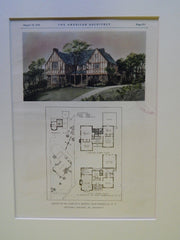 House of Dr. Ashley E. Howes, New Rochelle, NY, 1928, Original Plan. Halbert.