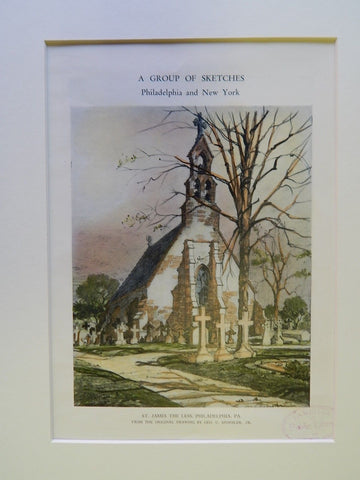 St. James the Less, Philadelphia, PA, 1928, Original Plan. Geo. C. Sponsler, Jr.