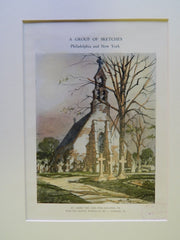 St. James the Less, Philadelphia, PA, 1928, Original Plan. Geo. C. Sponsler, Jr.