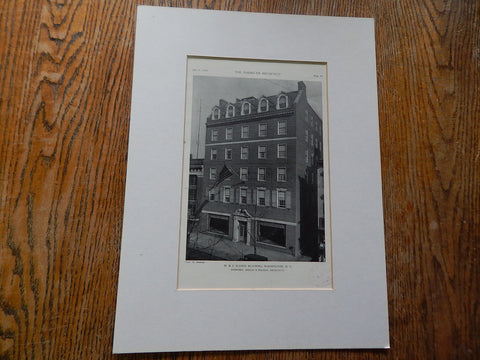 W & J Sloane Bldg.,Washington,DC, 1929,Lithograph. Voorhees,Gmelin&Walker.
