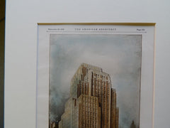 Western Union Building, New York, 1928, Original Plan. Vorhees, Gmelin & Walker.