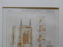 Tower, Bethesda-by-the-Sea, Palm Beach, FL, 1928, Original Plan. Hiss&Weekes