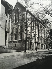 School of Theology, Boston Univ., Boston, MA, 1916, Lithograph. Bellows & Aldrich.