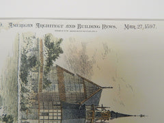 North Museum Extension, Stockholm Exhibition, Sweden, 1897, Original Plan.