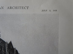 Central YMCA Building, Minneapolis, MN, 1916, Lithograph. Long, Lamoreaux & Long