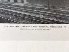 Pennsylvania Chocolate Co., Pittsburgh, PA, 1916, Lithograph. Ballinger & Perrot