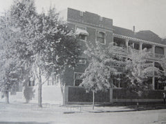 Brownleigh Court Apartments, Denver, CO, 1911, Lithograph. W.E. & A.A. Fisher