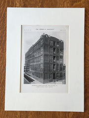 Hardwick & Magee Bldg., Philadelphia, PA, 1916, Lithograph. Ballinger & Perrot