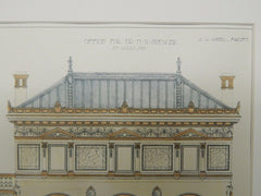 Office for Dr. H. N. Spencer, St. Louis, MO, 1899, Original Plan.  J.L. Wees.