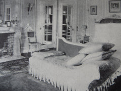 Interior, E.V.R. Thayer House, Lancaster, MA, 1911, Litho. Bigelow & Wadsworth