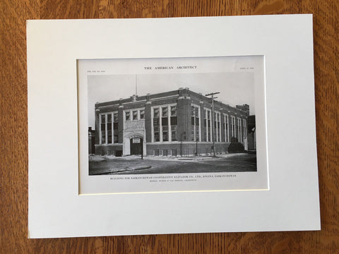 Saskatchewan Coop. Elevator, Regina, SK, 1916, Lithograph. Storey & Van Egmond