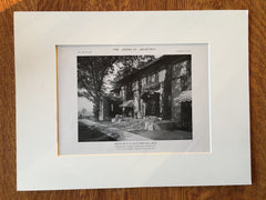 E.H. Gold House, Holland, MI, 1916, Lithograph.  Tallmadge & Watson