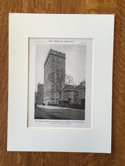 Burton Bros. Dry Goods Warehouse, NY, 1916, Lithograph. Starrett & Van Vleck