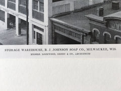 B.J. Johnson Soap Co., Milwaukee, WI, 1916, Lithograph. Lockwood, Green and Co.