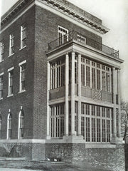 House of Calvary Hospital, Perry St., NY, 1919, Lithograph. Robert Reiley